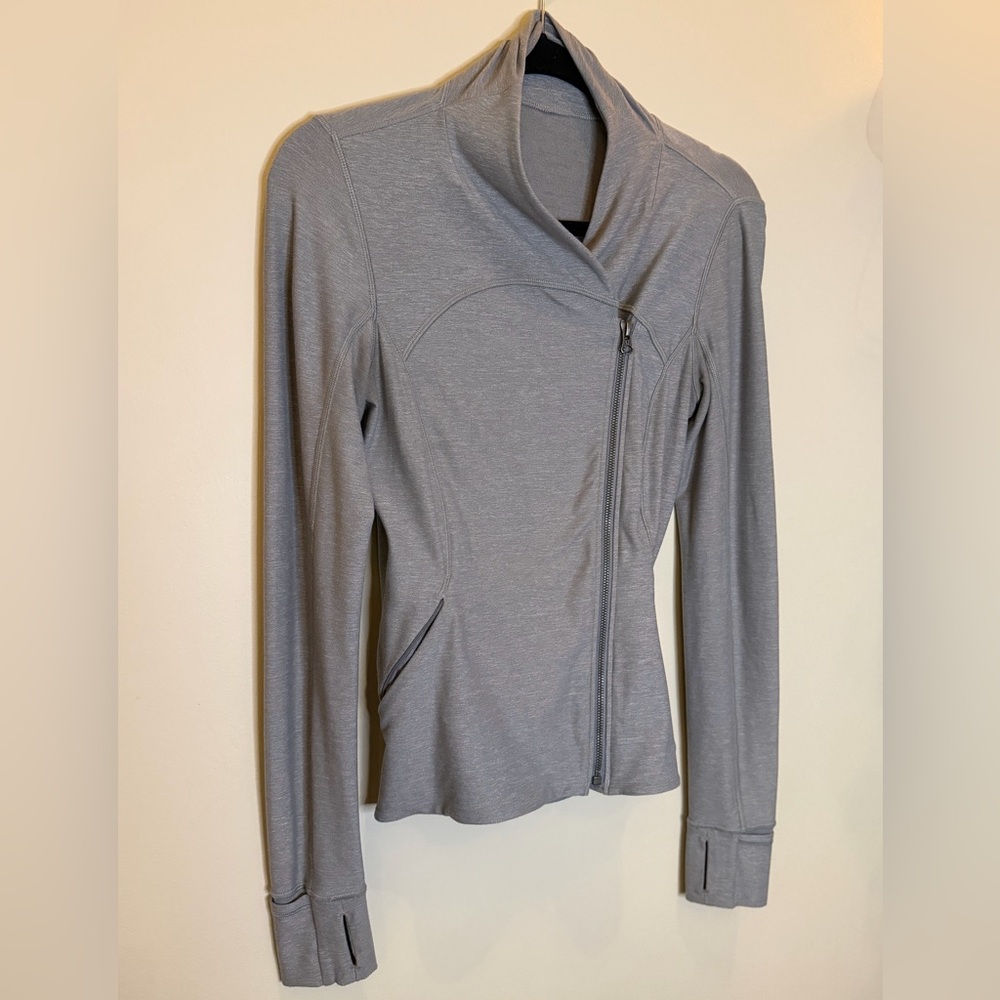 Lululemon Asymmetrical Women's Gray Zip-Up Jacket size 6